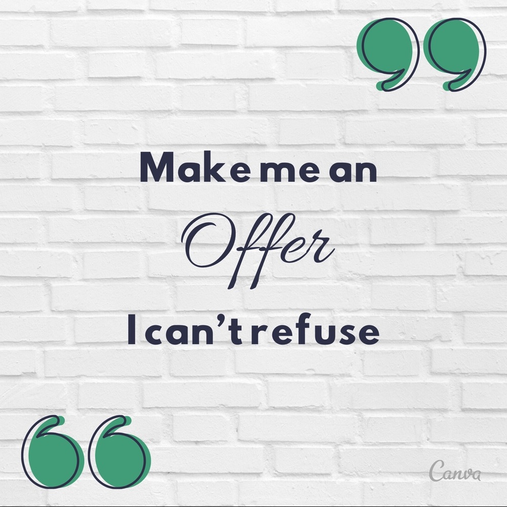 👉Make me an Offer👈